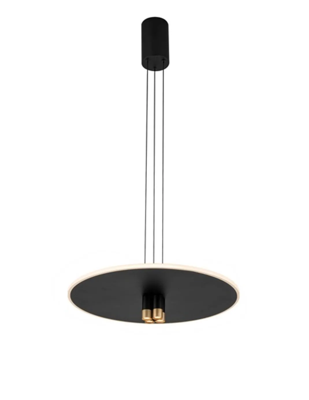 Lámpara colgante Nómada - Mantra - Diseño minimalista en negro y dorado