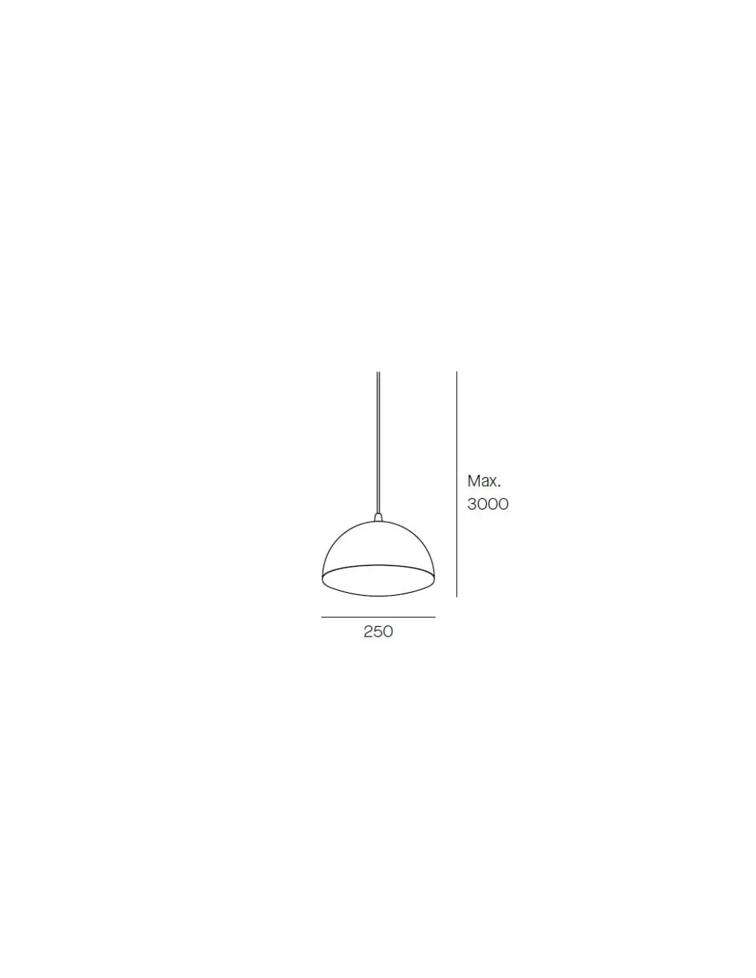 Lámpara colgante Nod - Milán - Diseño moderno, 2 luces orientables, 3m idónea para techos altos