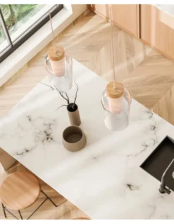 Lámpara colgante Nora – Mantra – Pantalla de cristal transparente