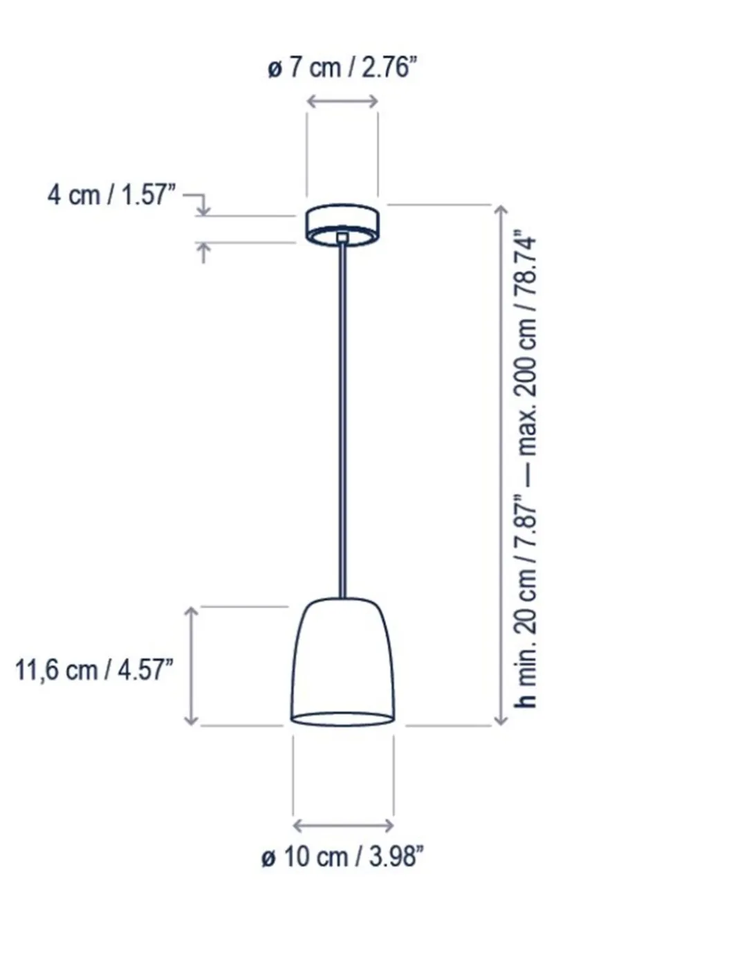 Lámpara colgante Nut – Bover – Lámpara de techo moderna, LED regulable Triac