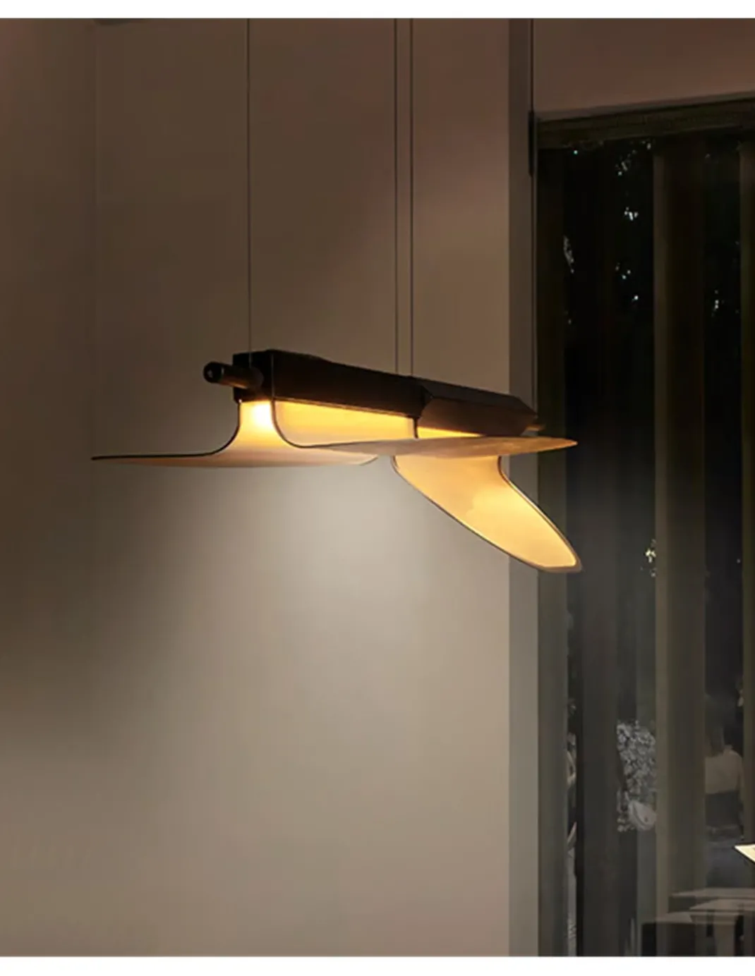 Lámpara colgante Omma – LZF – Lámpara con hojas de madera, Disponible en 3 tamaños, LED regulable