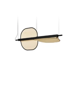 Lámpara colgante Omma – LZF – Lámpara con hojas de madera, Disponible en 3 tamaños, LED regulable