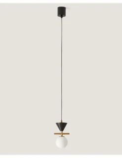 Lámpara colgante Oneta – Aromas – Lámpara de techo decorativa, Oro envejecido, tipo bola, LED 2700K
