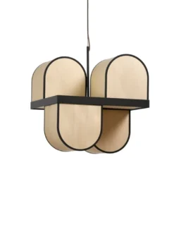 Lámpara colgante Osca - LZF - Lámpara artesanal de madera estilo retro
