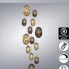 Lámpara colgante Ovila – Schuller – Lámpara decorativa de 13 luces, pantallas de cristal