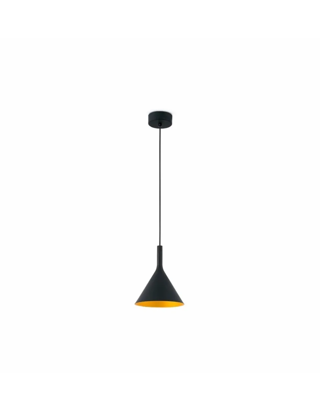 Lámpara colgante Pam - Faro - Diseño minimalista de acero, disponible en blanco o negro