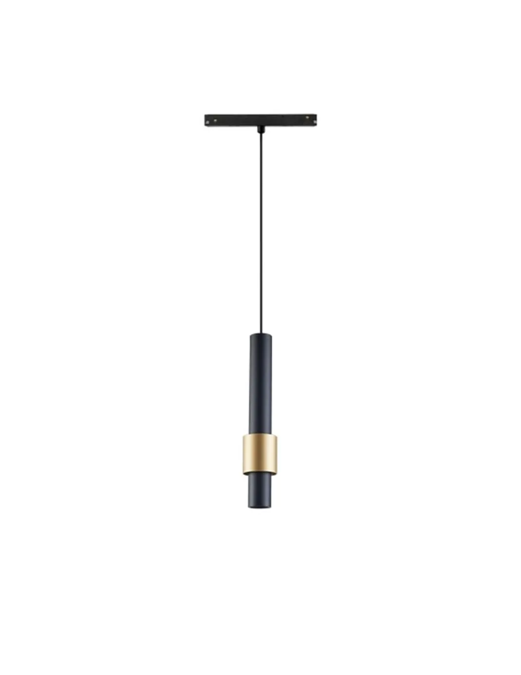 Lámpara colgante para carril 48V – Mantra – Diseño minimalista en negro y dorado