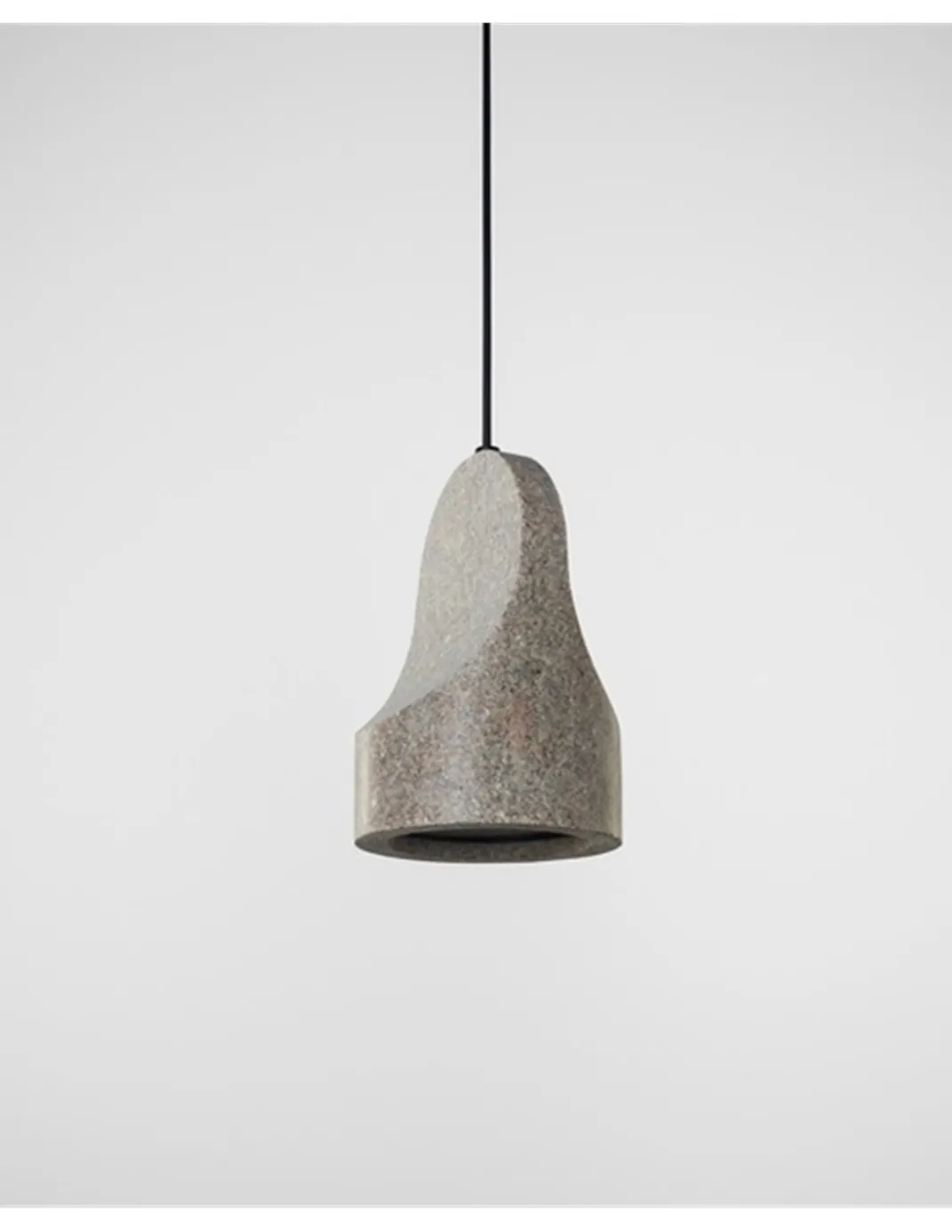 Lámpara colgante Parga – a-emotional light – Lámpara de piedra, 3 tamaños, LED regulable corte de fase