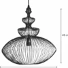 Lámpara colgante Persia – IDP Lampshades – Lámpara tipo jaula negra