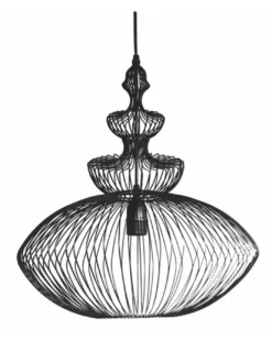 Lámpara colgante Persia – IDP Lampshades – Lámpara tipo jaula negra
