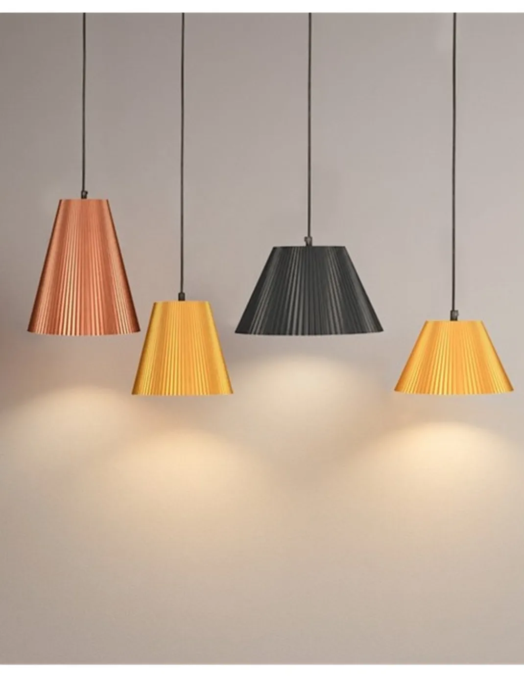 Lámpara colgante Pika - Pedret Lighting - Lámpara sostenible de bioplástico impreso 3D