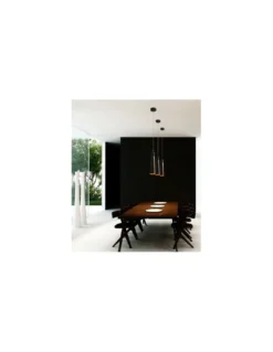 Lámpara colgante Pluma - Faro -Lámpara negra o blanca de diseño elegante y sofisticado. Iluminación ambiental LED