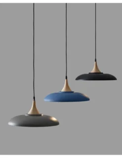 Lámpara colgante Poppol - Massmi - Lámpara estilo nórdico, madera haya, varios colores