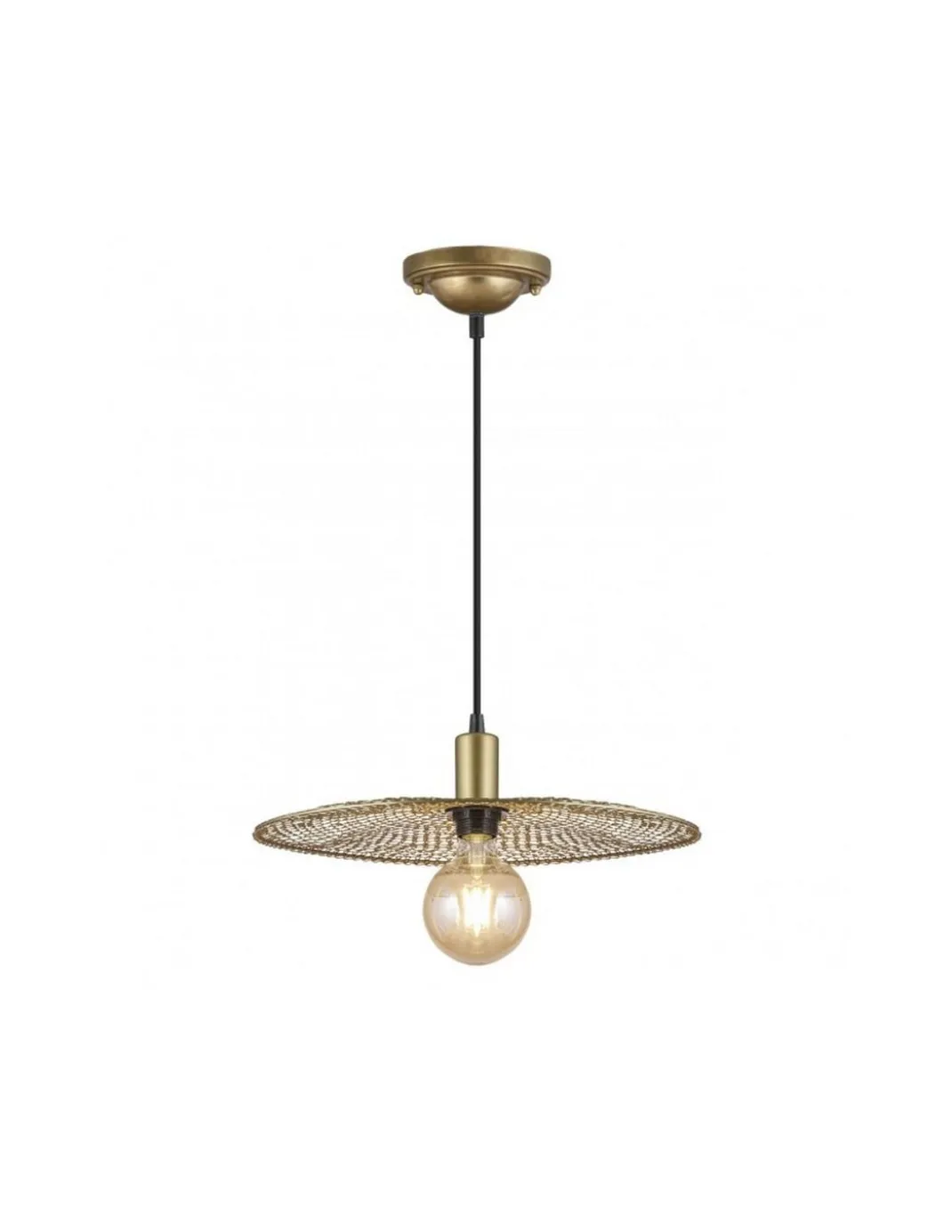 Lámpara colgante Portals - AJP - Diseño decorativo en metal oro mate con altura regulable