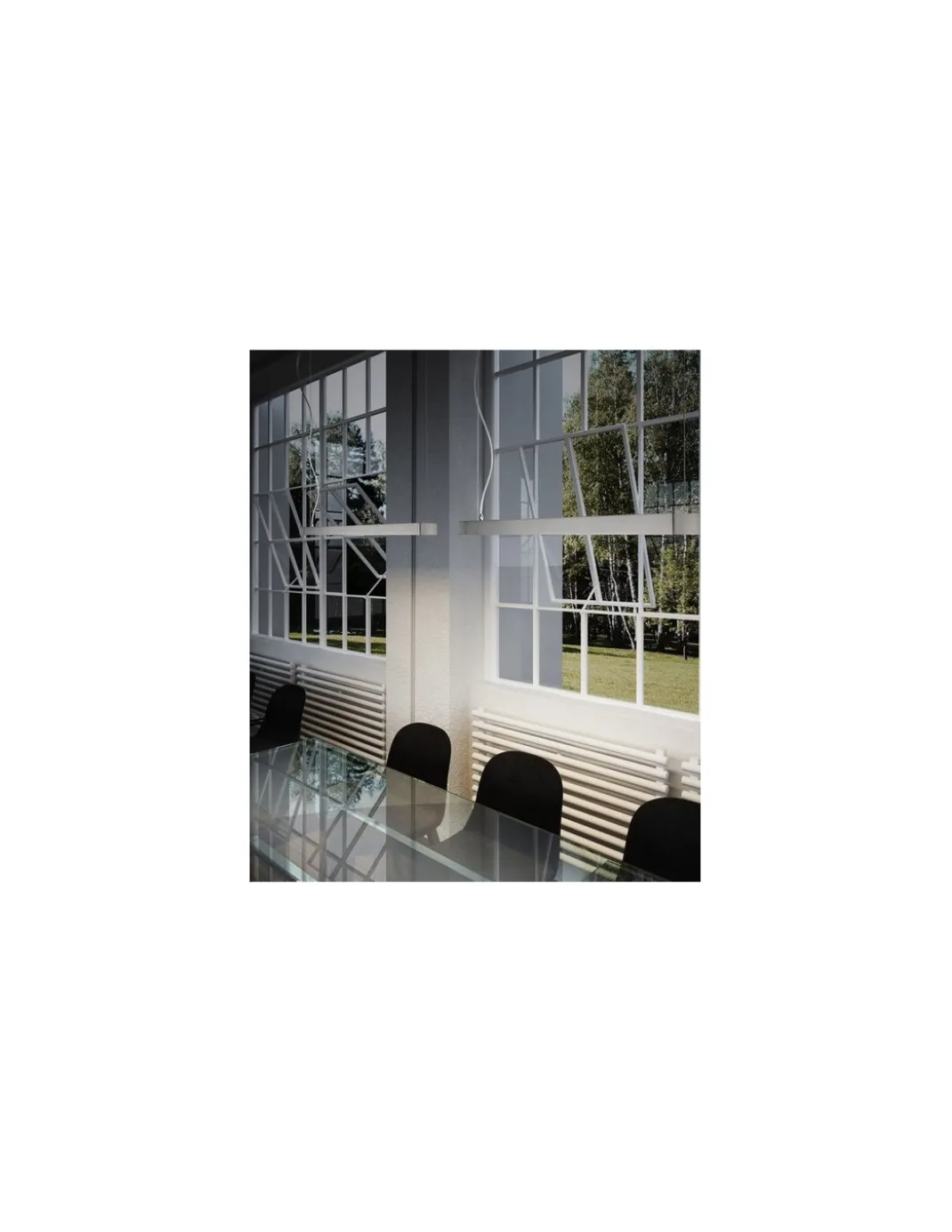 Lámpara Colgante Prim - Pujol. LED 25W 3000K. Idónea para oficina
