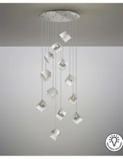 Lámpara colgante Priscila – Schuller – Lámpara decorativa de 12 luces