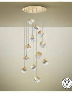 Lámpara colgante Priscila – Schuller – Lámpara decorativa de 12 luces