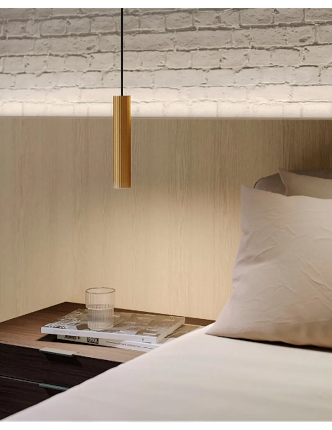Lámpara colgante Prolix – LedsC4 – Lámpara tipo tubo con luz ajustable manualmente, LED regulable corte de fase