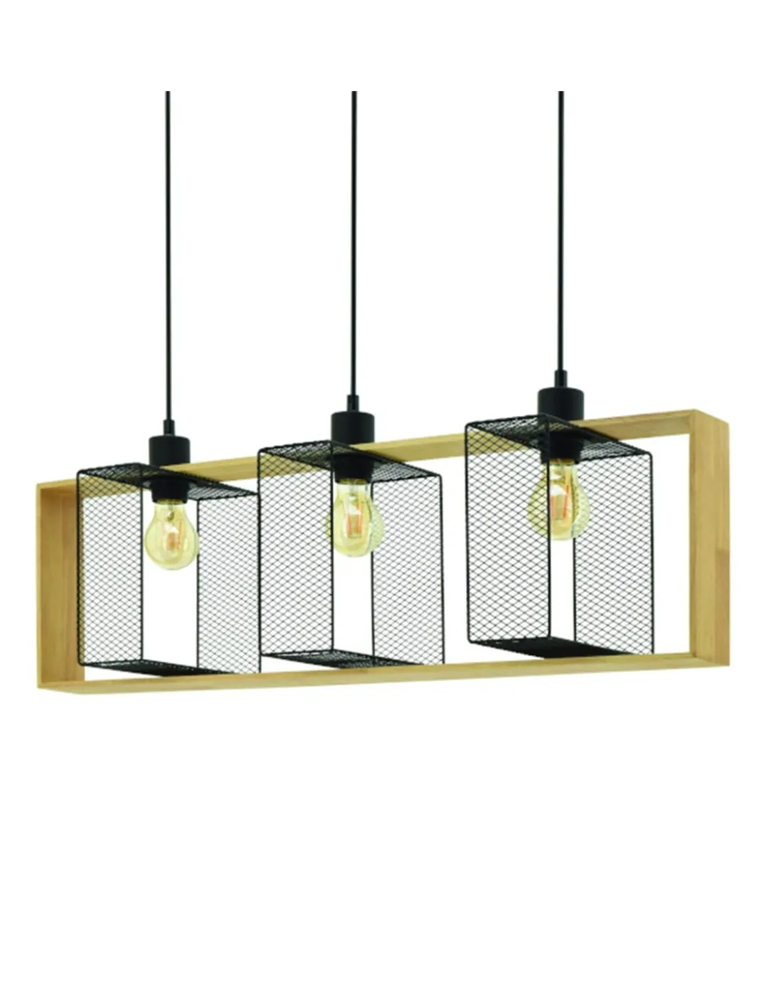 Lámpara colgante Raffaela - IDP Lampshades - Lámpara lineal con 3 luces