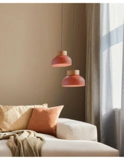 Lámpara colgante Reiko Flat – Robin – Lámpara larga (A:170 cm) diseño moderno estilo nórdico, altura regulable