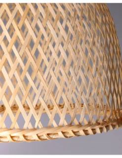 Lámpara colgante Riba – FORLIGHT – Lámpara de madera, Altura regulable, Diámetro: 35 cm