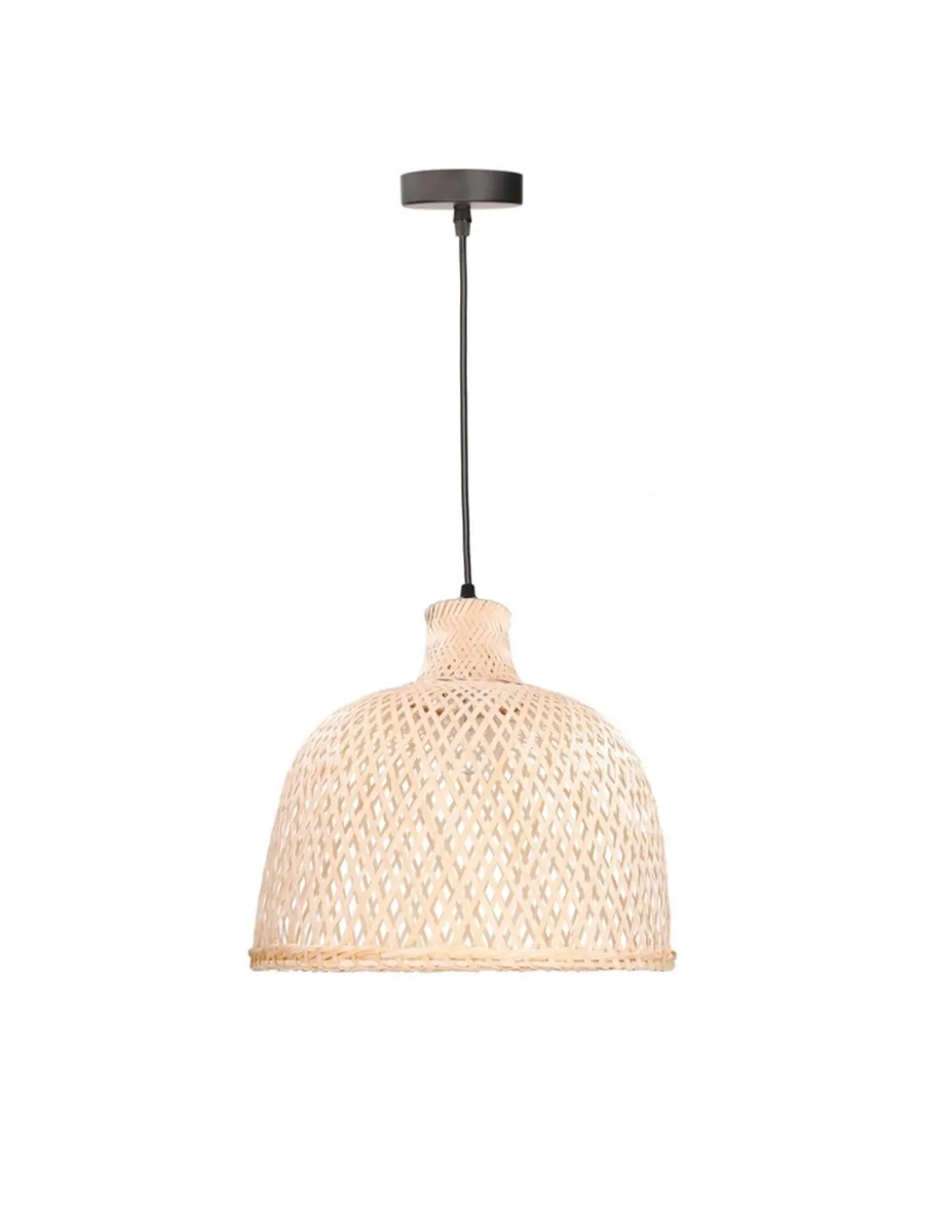 Lámpara colgante Riba – FORLIGHT – Lámpara de madera, Altura regulable, Diámetro: 35 cm
