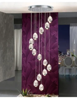 Lámpara colgante Rocío – Schuller – Lámpara decorativa de cristal macizo