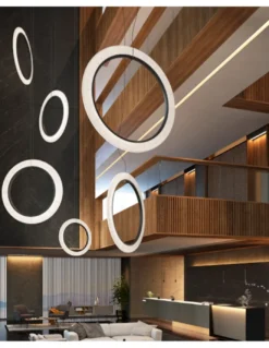 Lámpara colgante Roda - Bover - Lámpara en forma de aro vertical