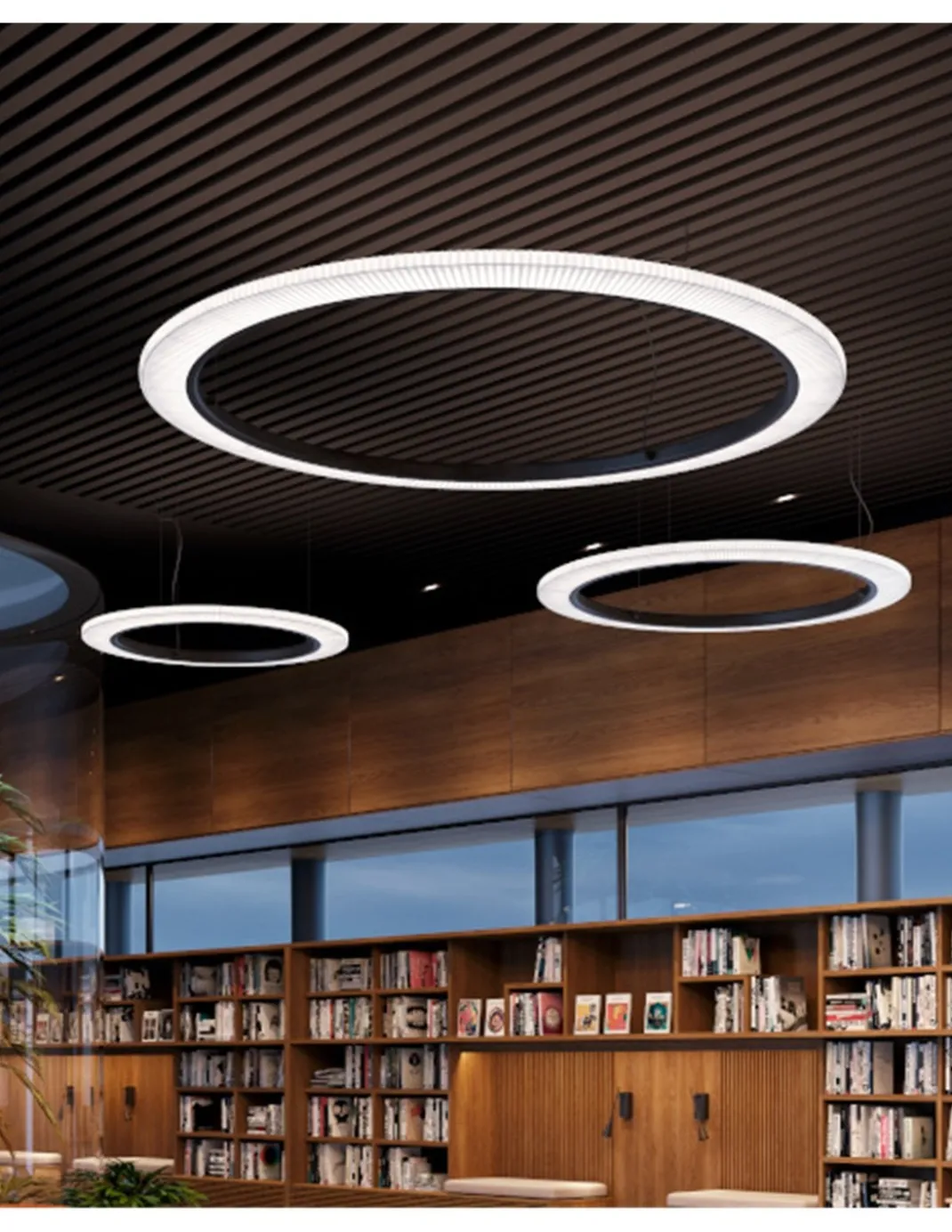 Lámpara colgante Roda - Bover - Lámpara en forma de aro LED de grandes dimensiones