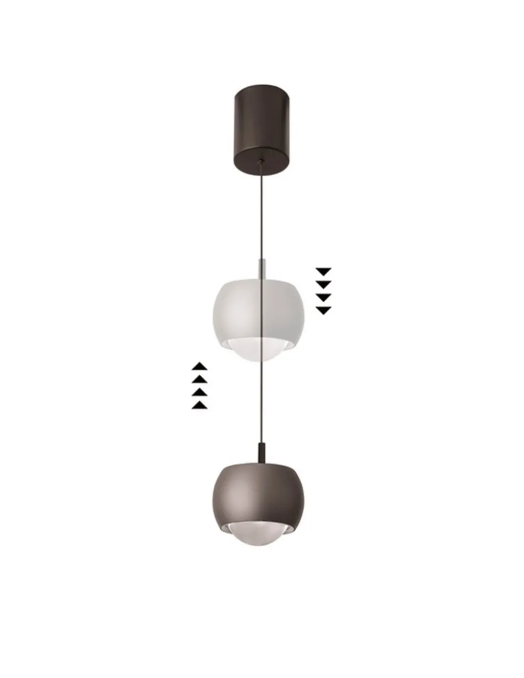 Lámpara colgante Roller – Mantra – Pantalla desplazable, disponible en 5 colores