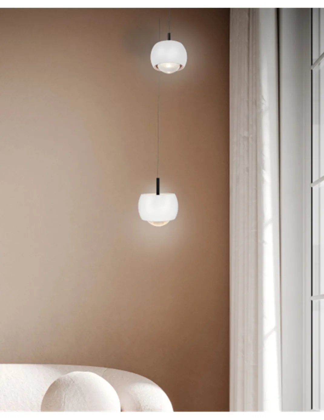 Lámpara colgante Roller – Mantra – Pantalla desplazable, disponible en 5 colores