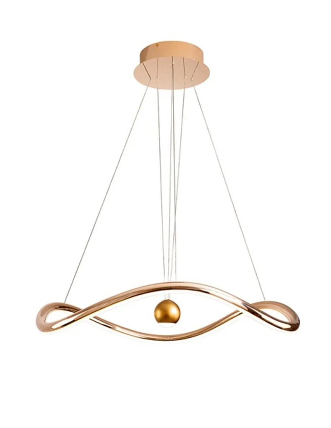 Lámpara colgante Romina - Schuller - Lámpara minimalista dorada