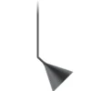 Lámpara colgante Rubi Mono Side – Robin – Diseño minimalista en negro, interior dorado