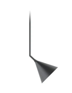Lámpara colgante Rubi Mono Side – Robin – Diseño minimalista en negro, interior dorado