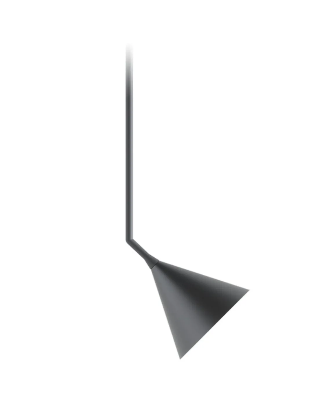 Lámpara colgante Rubi Mono Side – Robin – Diseño minimalista en negro, interior dorado