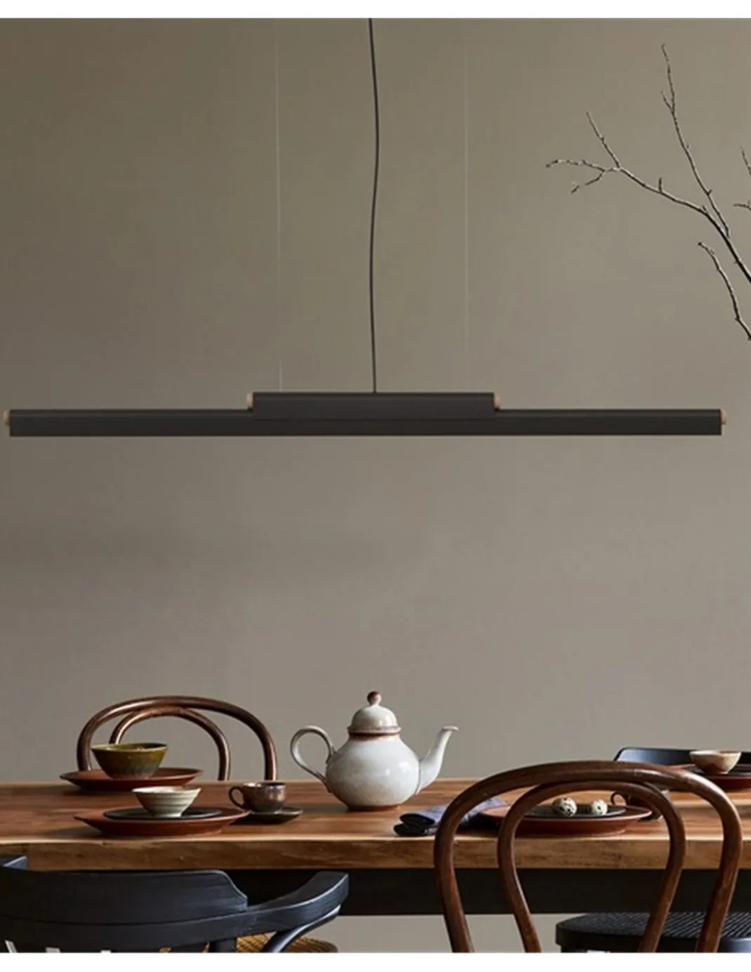 Lámpara colgante Rudi - Robin - Lámpara de techo LED lineal, diseño horizontal