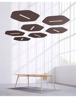 Lámpara colgante Sisa – Luz Negra – Lámpara acústica en varios colores, pantalla de fieltro PET