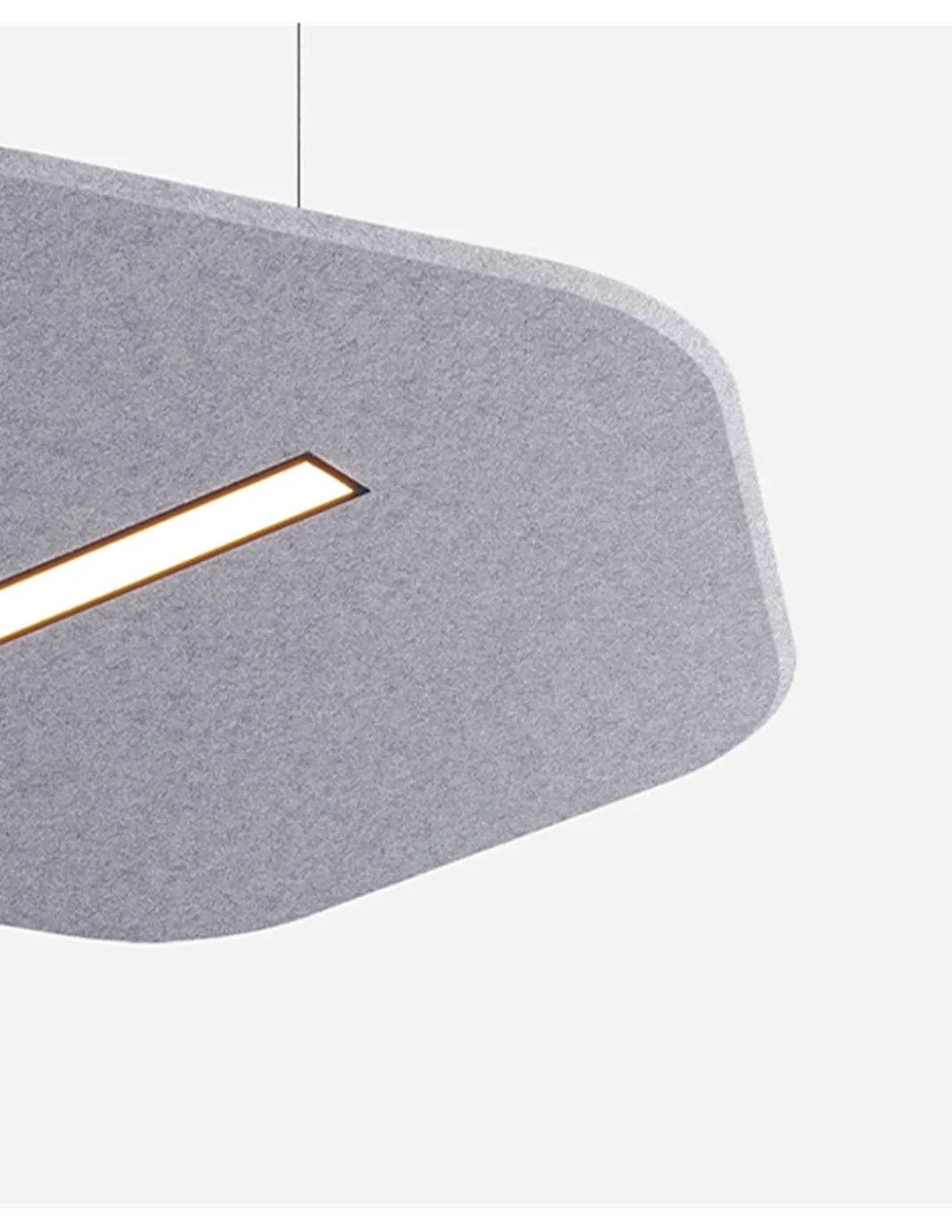 Lámpara colgante Sisa – Luz Negra – Lámpara acústica en varios colores, pantalla de fieltro PET