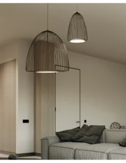 Lámpara colgante Smart - Mantra - Lámpara jaula negra LED