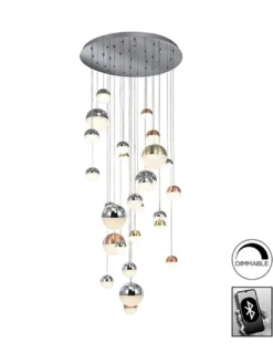 Lámpara colgante Sphere - Schuller - Lámpara decorativa XL, idónea para hueco de escalera