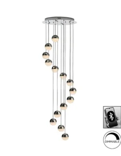 Lámpara colgante Sphere – Schuller – Lámpara de diseño, 14 luces LED regulable