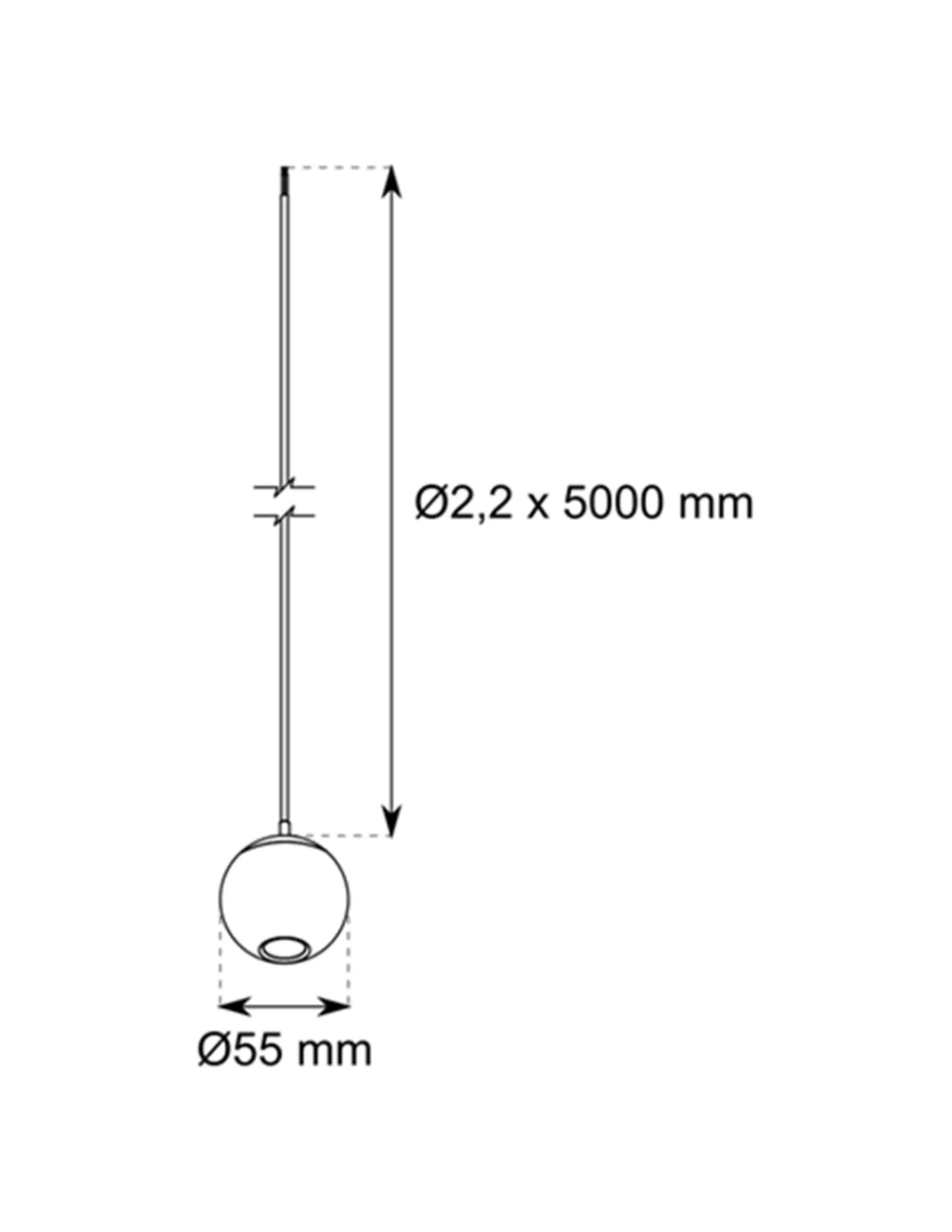 Lámpara colgante Spinne Bola - Conalux - Lámpara bola minimalista