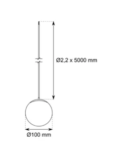 Lámpara colgante Spinne Globo - Conalux - Lámpara minimalista con pantalla esférica