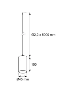 Lámpara colgante Spinne Tube 7W - Conalux - Lámpara tubular LED