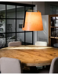 Lámpara colgante Stood - Faro - Lámpara de madera de cerezo