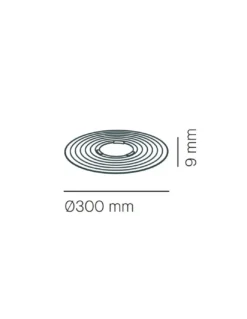 Lámpara colgante Symphony - Milan - Lámpara de techo moderna, Gris-Cobre-Visón, Ø 30-45 cm