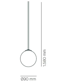 Lámpara colgante Symphony - Milan - Lámpara de techo moderna, Gris-Cobre-Visón, Ø 30-45 cm