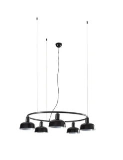 Lámpara colgante Tatawin – Faro – Lámpara circular con 5 luces y 2 tamaños