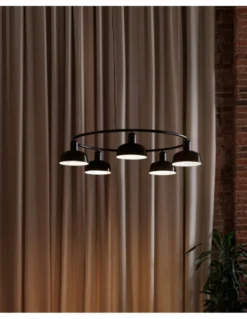 Lámpara colgante Tatawin – Faro – Lámpara circular con 5 luces y 2 tamaños