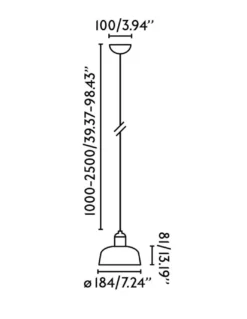 Lámpara colgante Tatawin - Faro – Estilo vintage disponible en blanco o negro